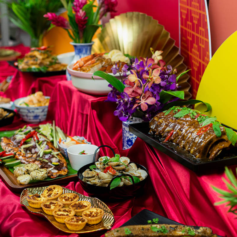 Chinese New Year Buffet Catering 2024: Feast of Bountiful Blessings with Auspicious Sambal Salmon (from $920 for 20pax)